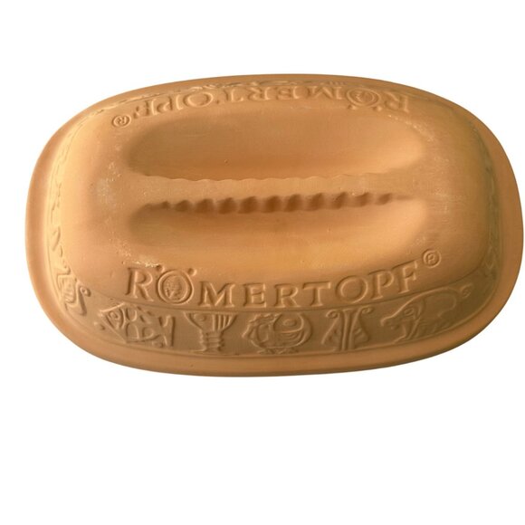 Romertopf Model 111 Terracotta Roaster 4 Qt Natures Oven Healthy Cooking - Picture 5 of 7